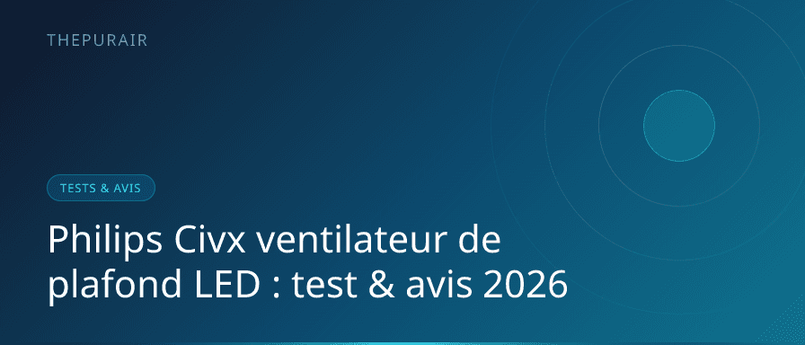 Ventilateur de plafond Philips Civx noir bois foncé avec LED