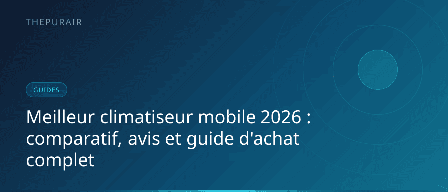 Climatiseur portable moderne installé dans un salon