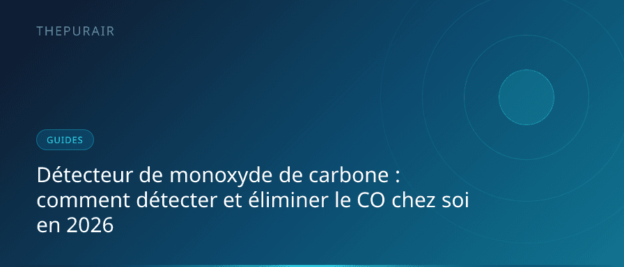 Détecteur de monoxyde de carbone installé dans une maison